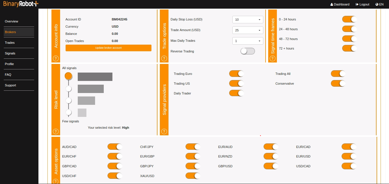 binary robot plus platform