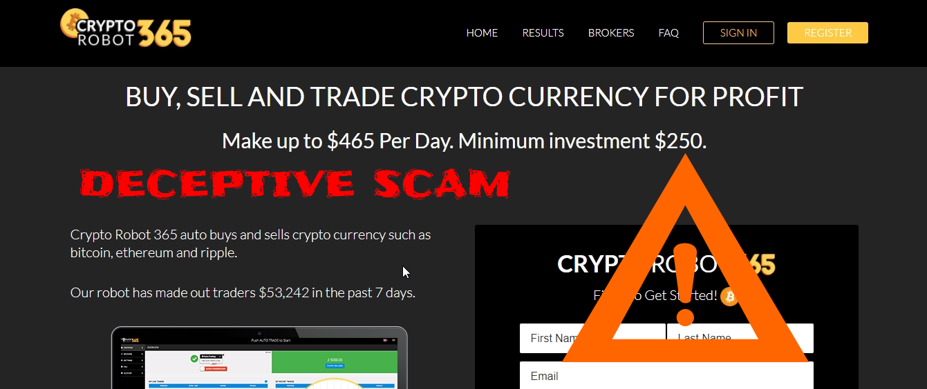 Crypto Robot 365 Review: is CryptoRobot365 Scam or Legit ...