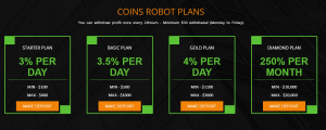 coins robot plans