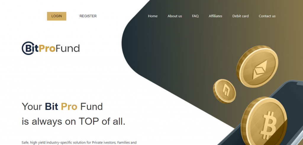 Bitprofund Home Image