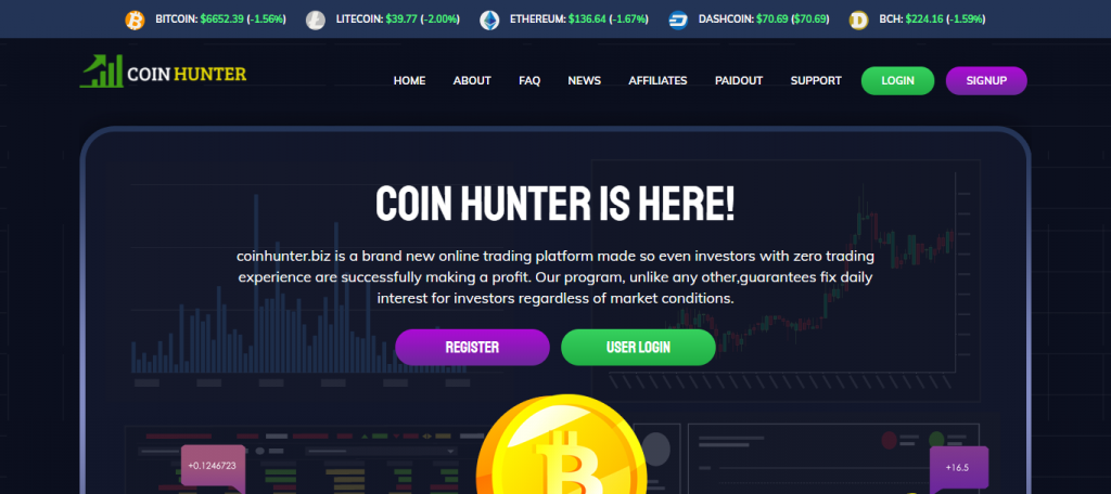 Coinhunter home image