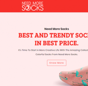 NeedMoreSocks Online Store