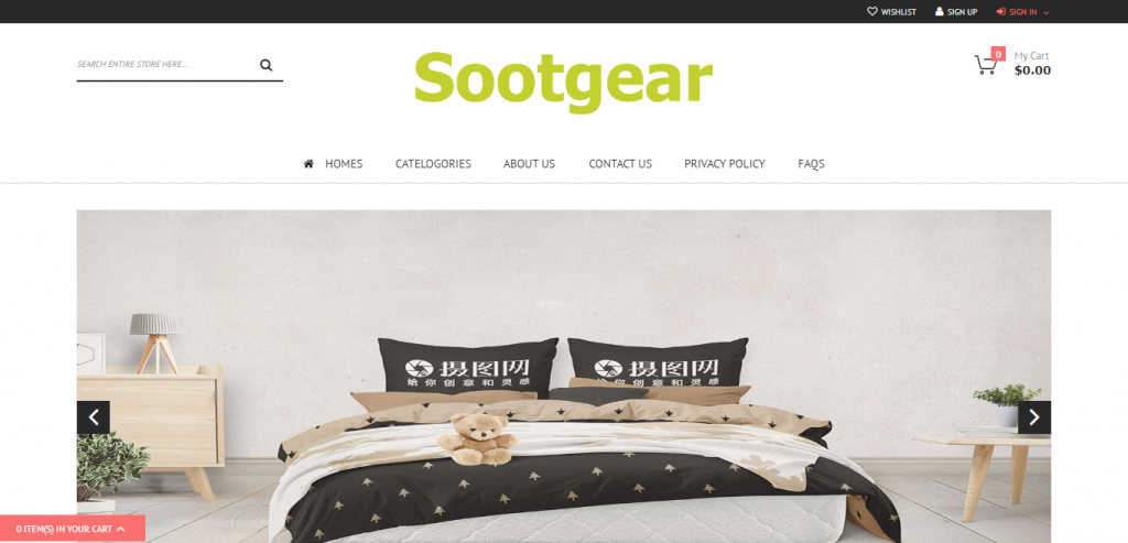 Sootgear Homepage