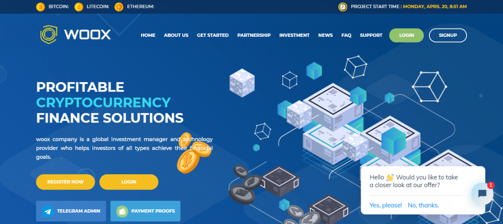 Woox Homepage