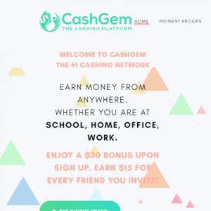 Cashgem Homepage