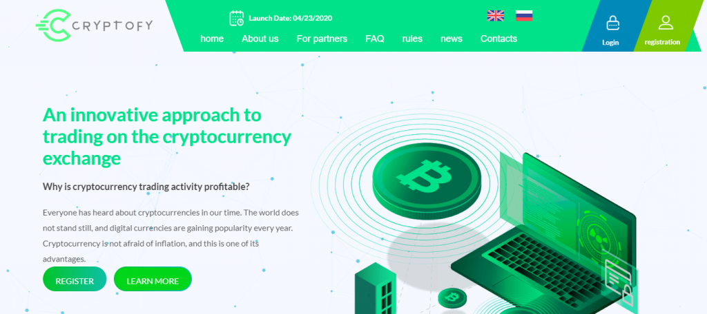 Cryptofy Homepage