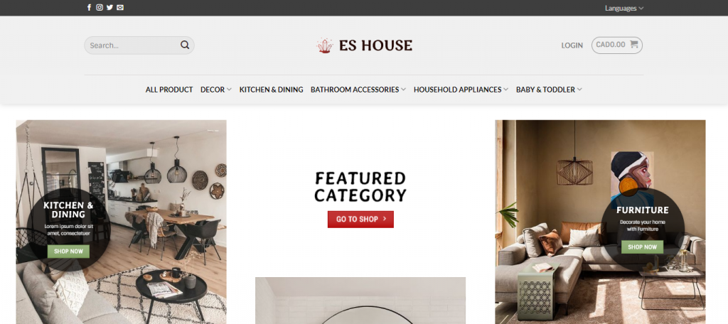 Eshouse Homepage