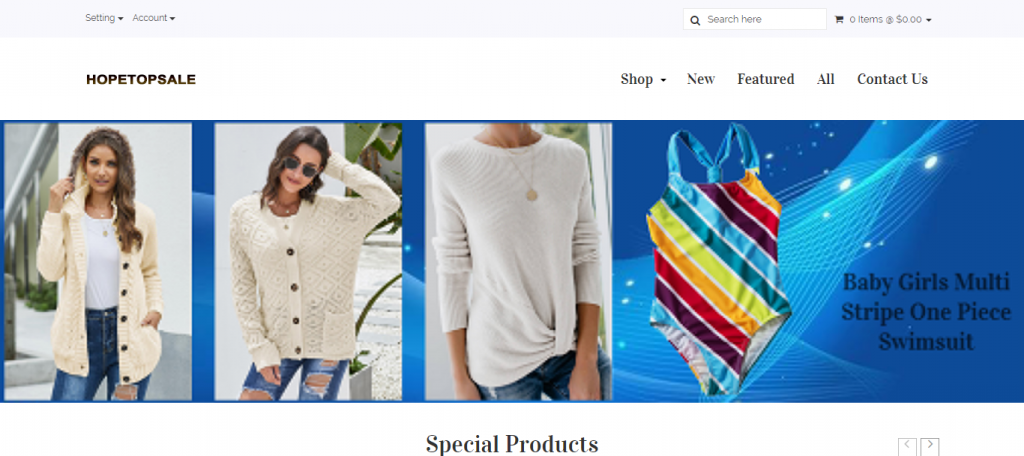 Hopetopsale Homepage
