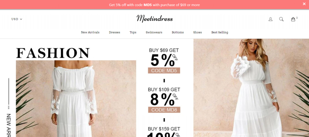 Meetindress Homepage