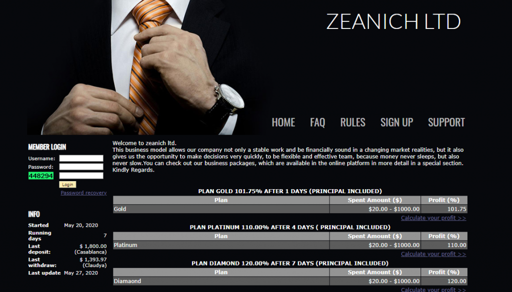 Zeanich Homepage