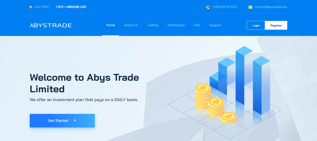 Abystrade Homepage