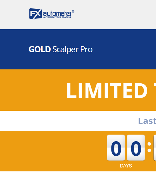 Gold Scalper Landing Page