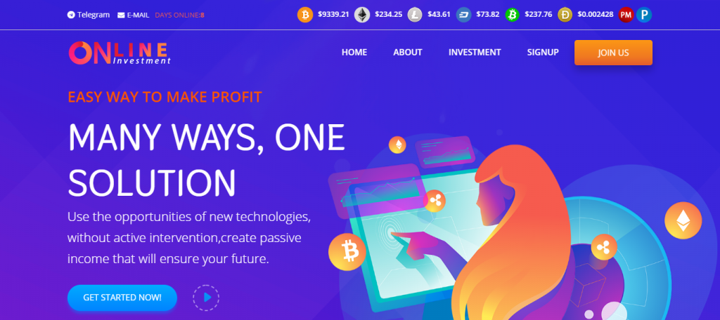Onlineinvest Homepage