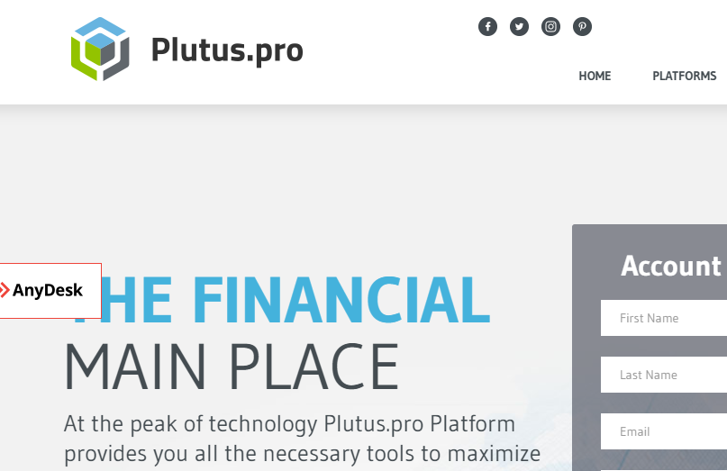 plutus landing page