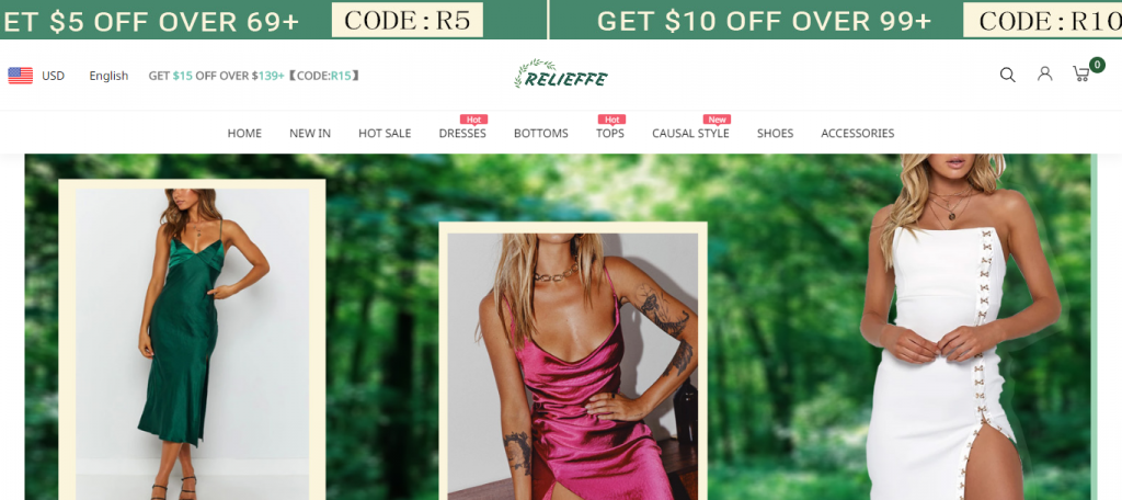 Relieffe Homepage