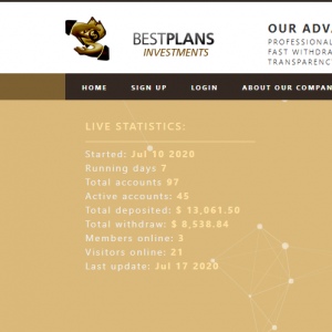 Bestplans Homepage