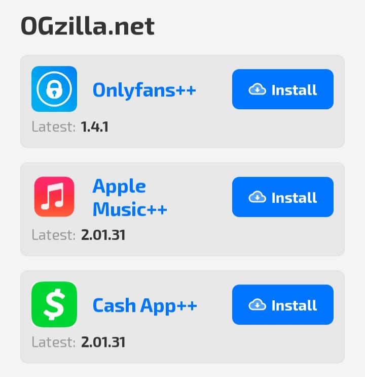 Ogzilla App Store