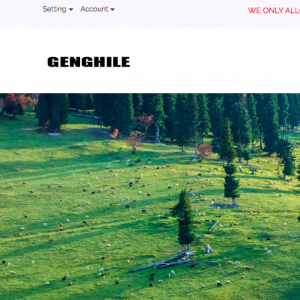 Genghile Website Homepage