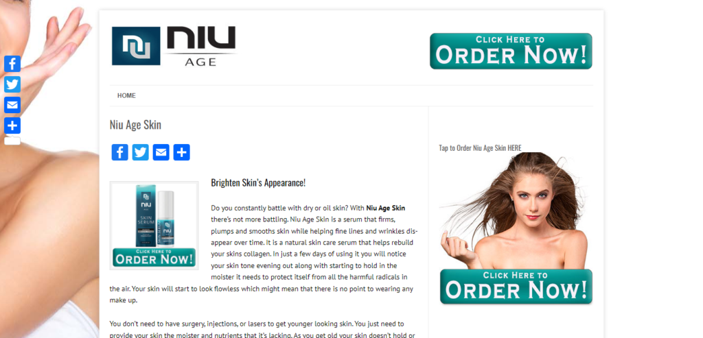 Niu Age Skin Serum Reviews