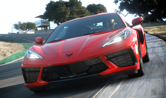 Corvette C8 Stingray 2020, one of the cars in the GT7 Car update