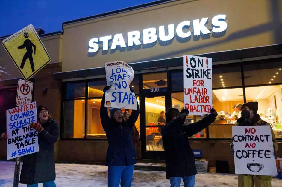 Starbucks workers strike