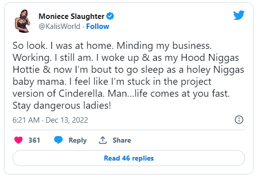 Tweet from moniece slaughter on lil fizz nude trend