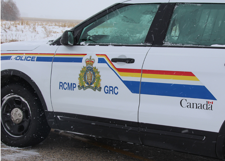 Rcmd van at the rosetown car accident scene